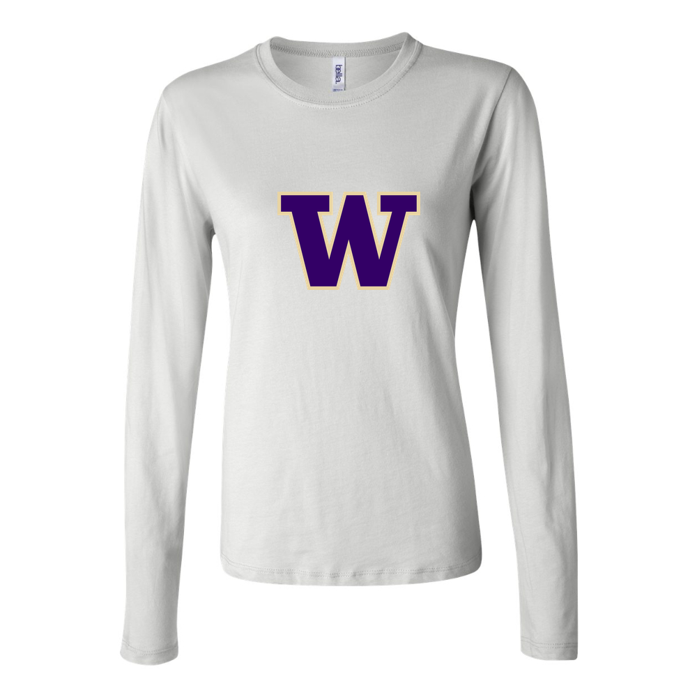 Women's Washington Huskies Long Sleeve T-Shirt - White