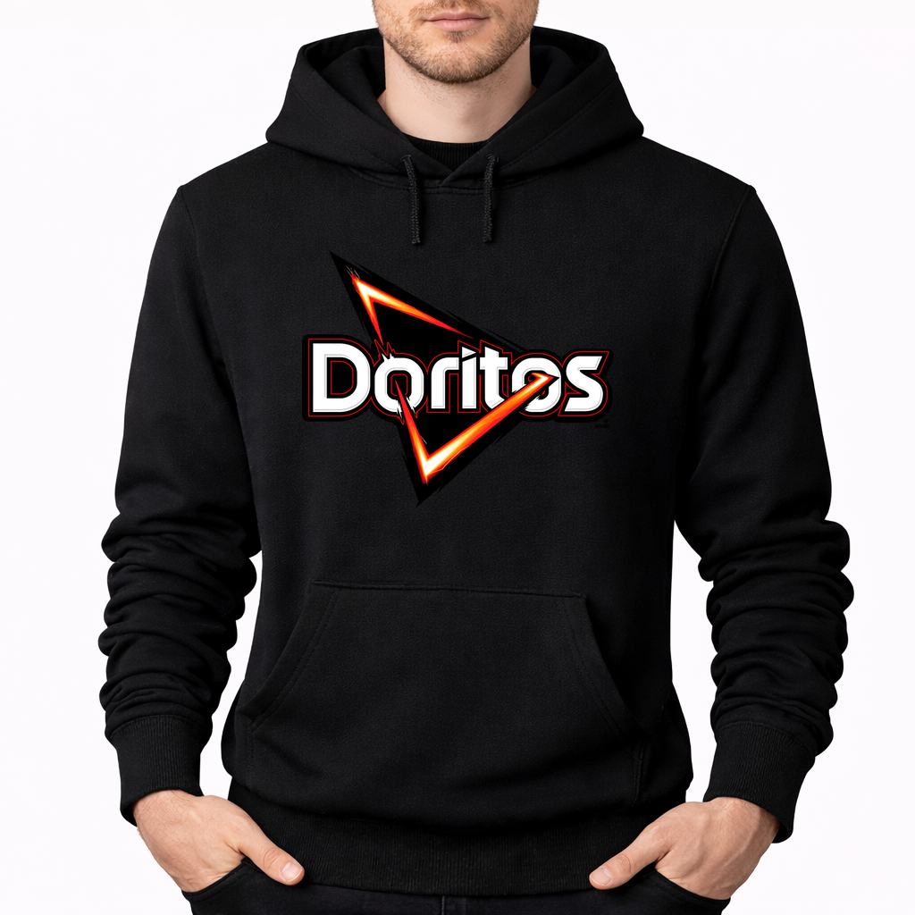 Men's Doritos Food Pullover Hoodie - Black