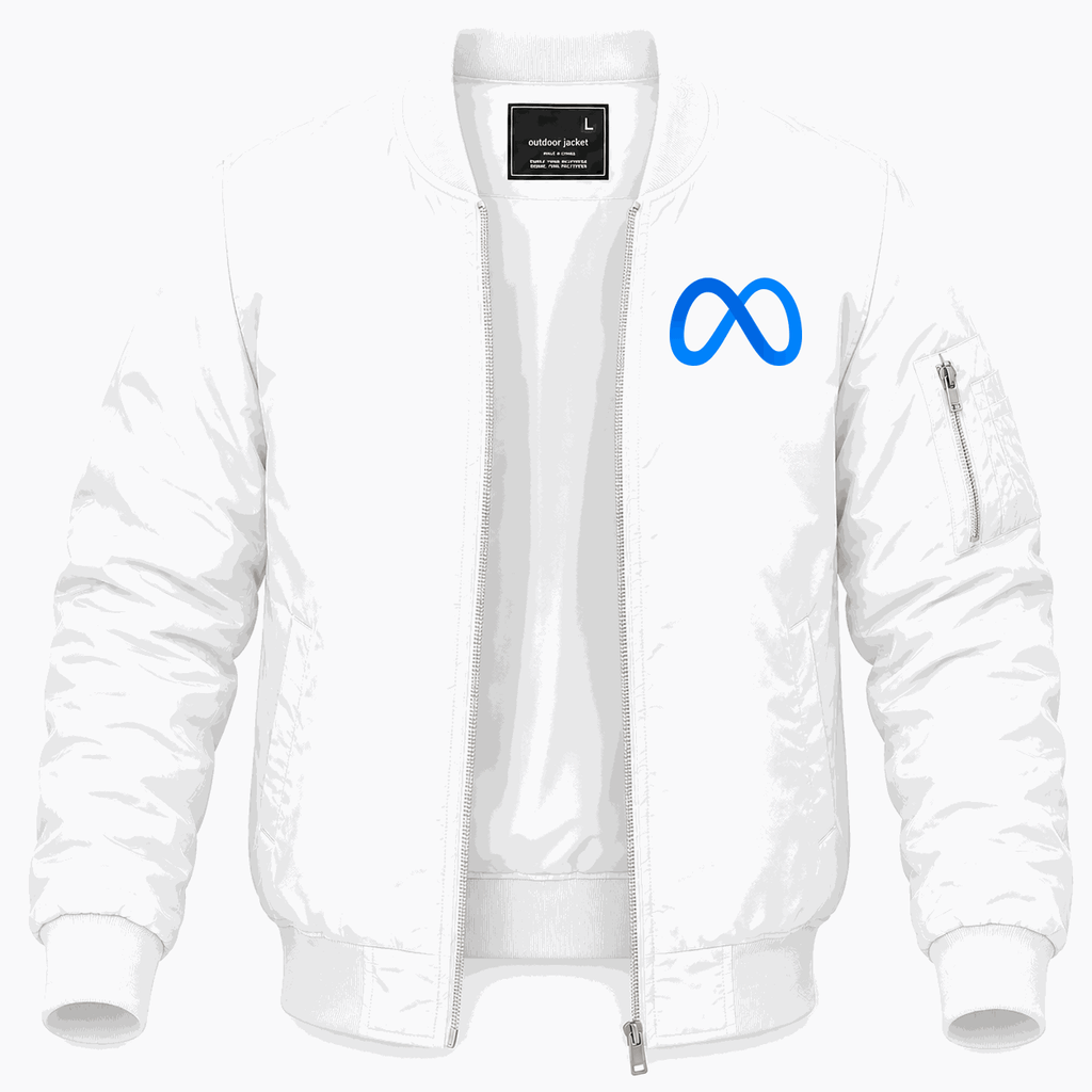 Men's Meta Lightweight Bomber Jacket - White
