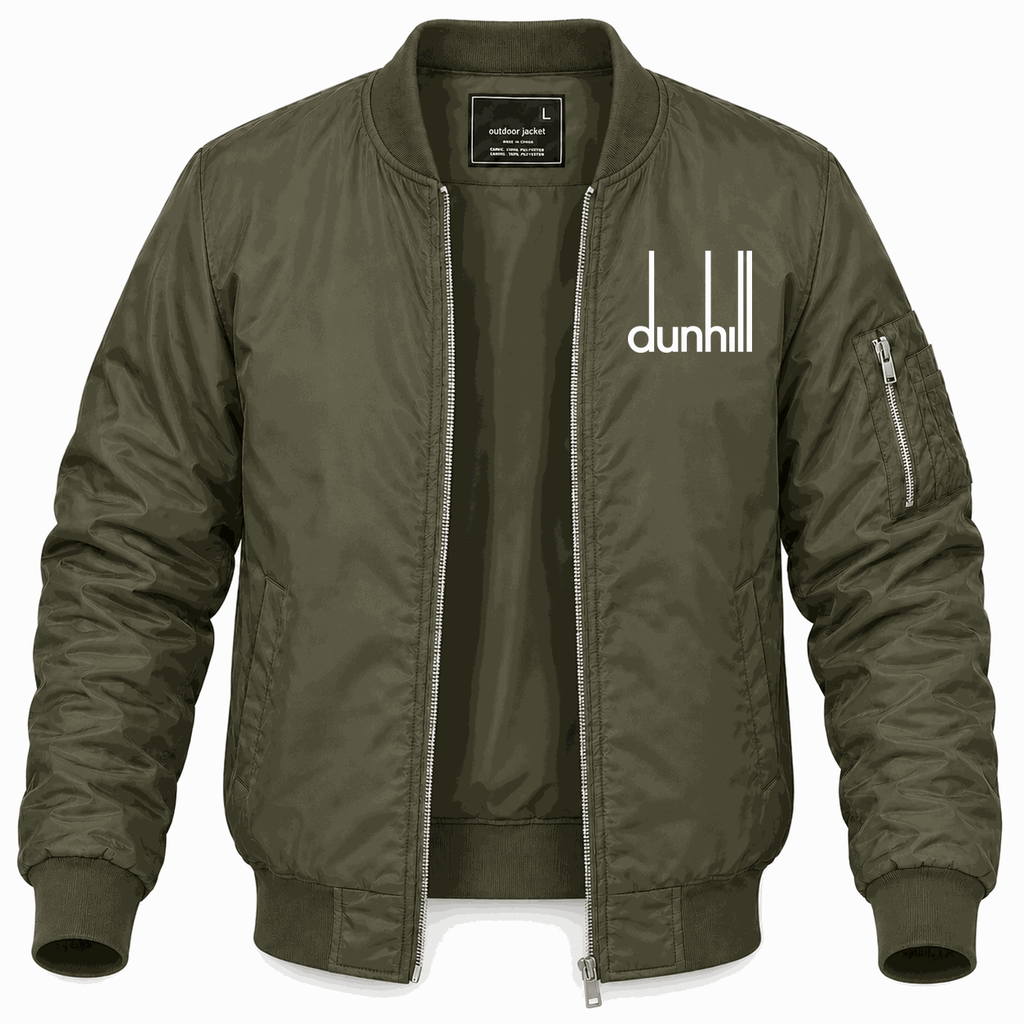 Men's Dunhill Lightweight Bomber Jacket - Army Green
