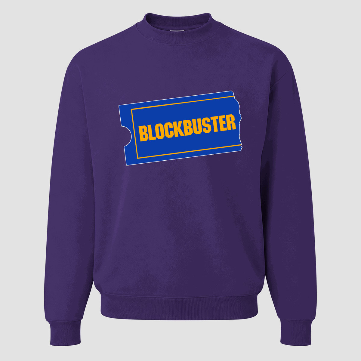Men's Blockbuster Crewneck Sweatshirt - Purple