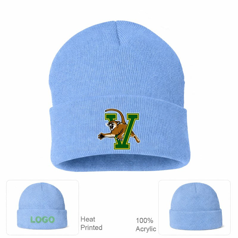 Vermont Catamounts Sky Blue Beanie Hat