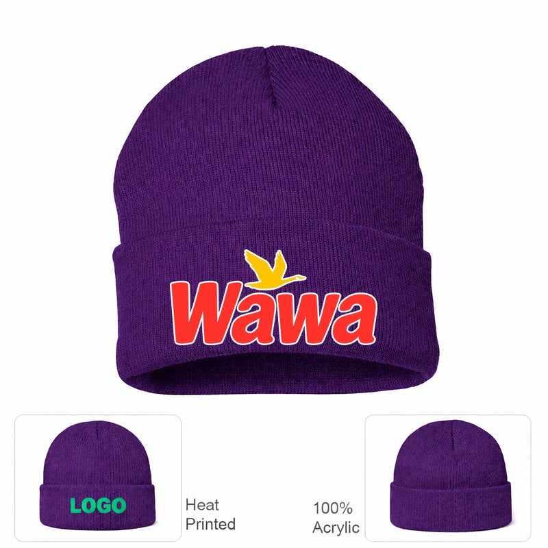 Wawa Gas Station Purple Beanie Hat
