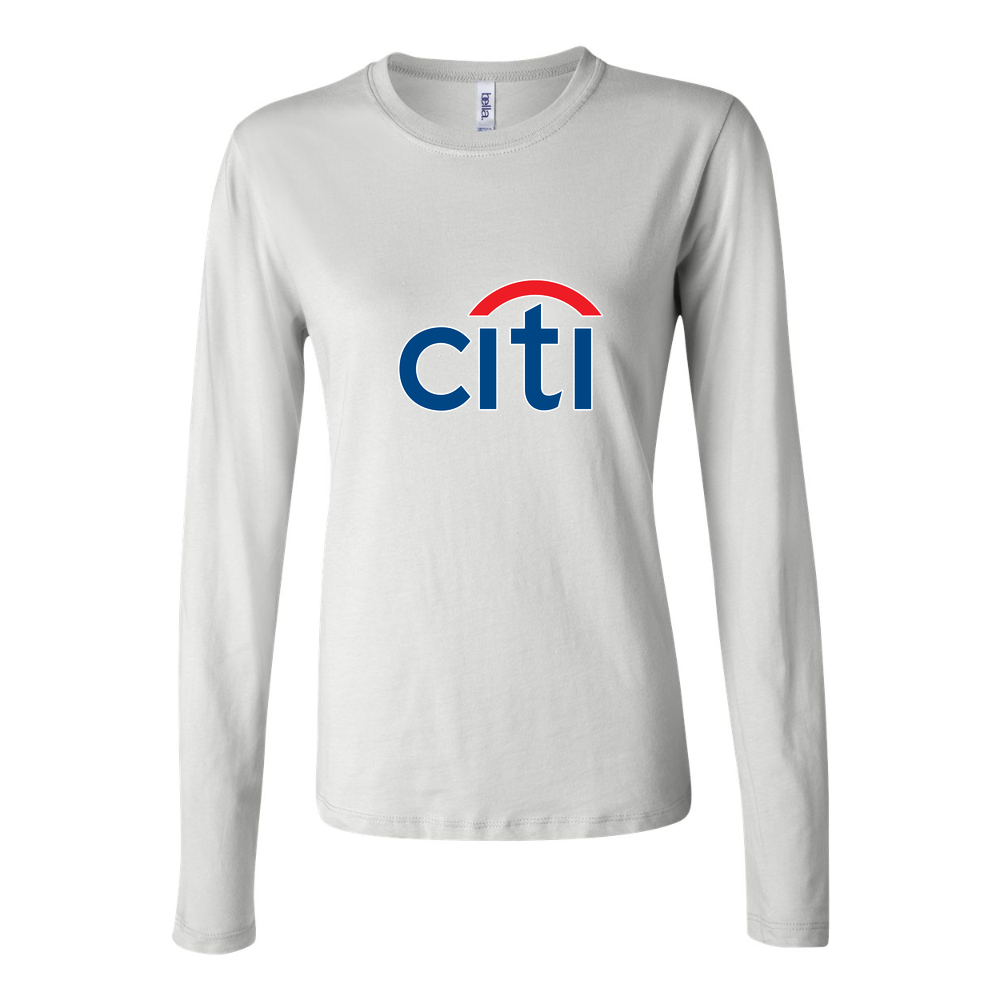 Women's citi bank Long Sleeve T-Shirt - White