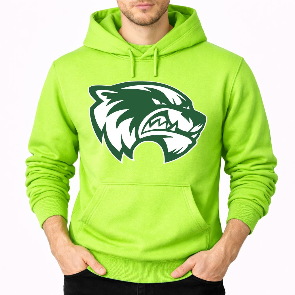 Men's Utah Valley Wolverines Pullover Hoodie - Lime green