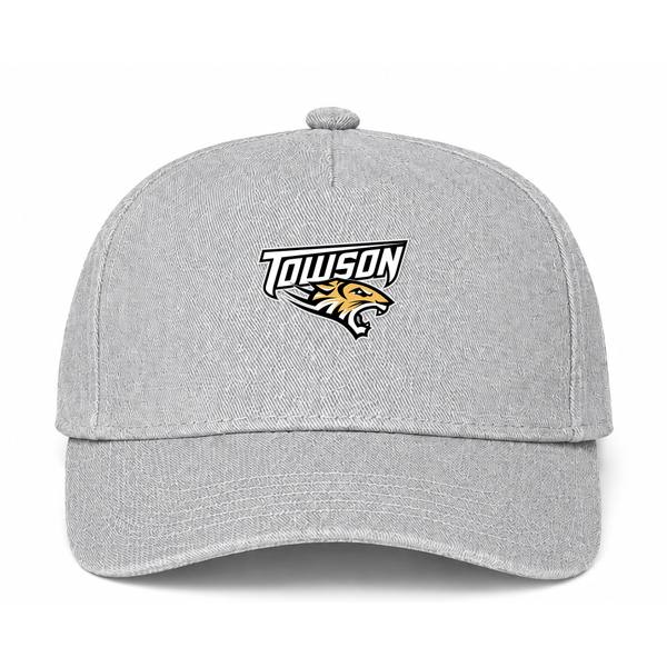 Towson Tigers Logo Gray Dad Baseball Cap Hat