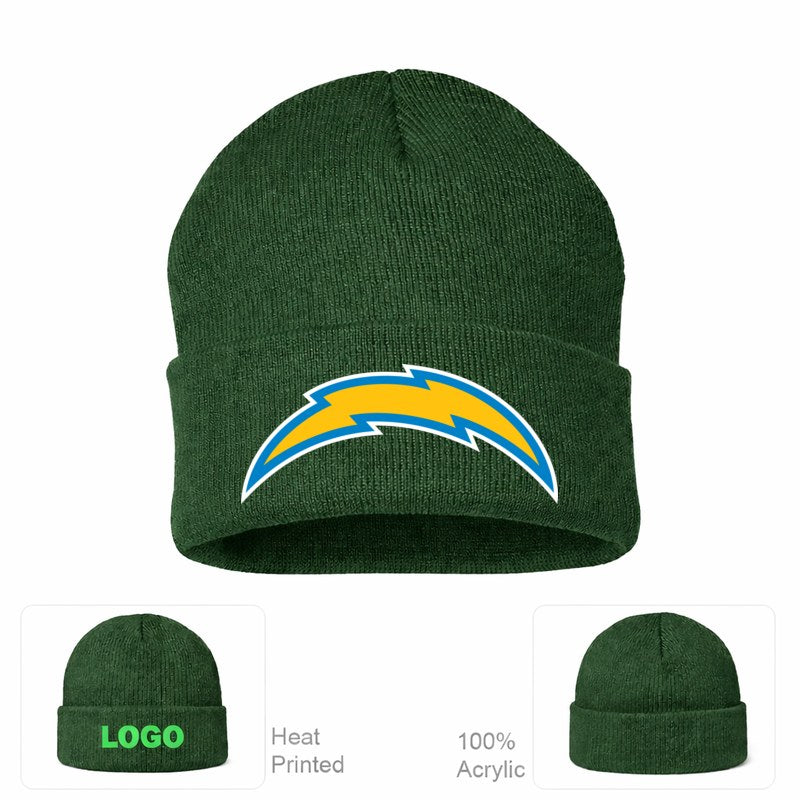 Los Angeles Chargers Forest Green Beanie Hat
