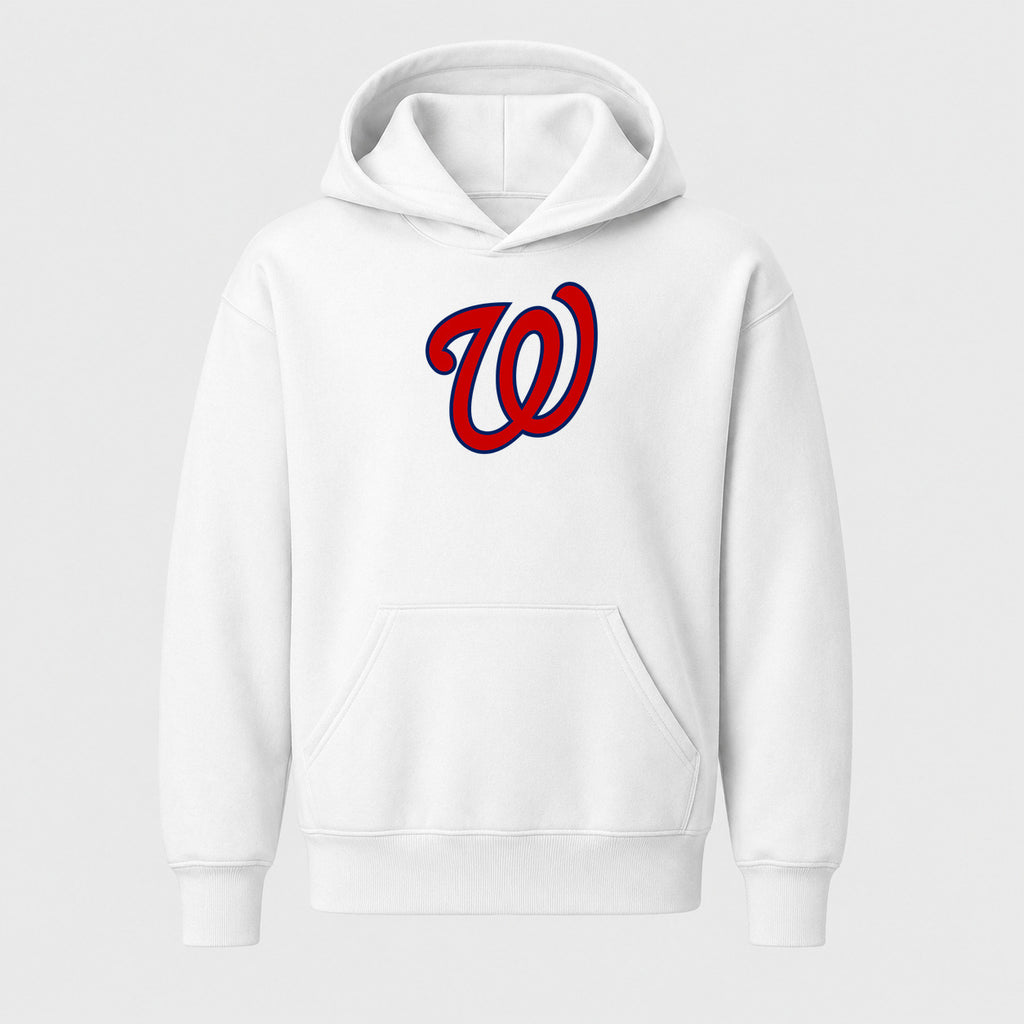 Youth Washington Nationals Pullover Hoodie - White