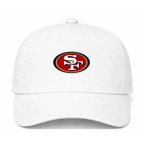 San Francisco 49ers NFL Logo White Dad Baseball Cap Hat