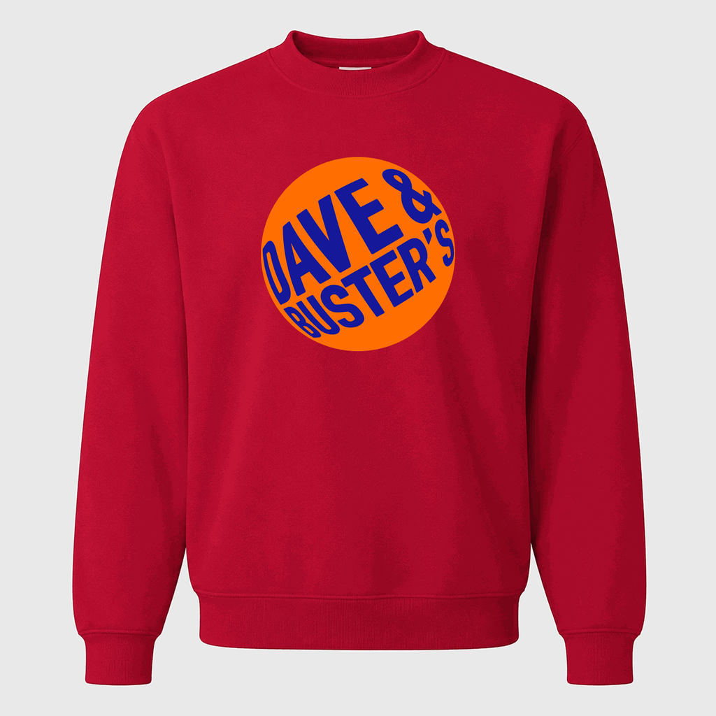 Men's Dave & Buster's Crewneck Sweatshirt - Red