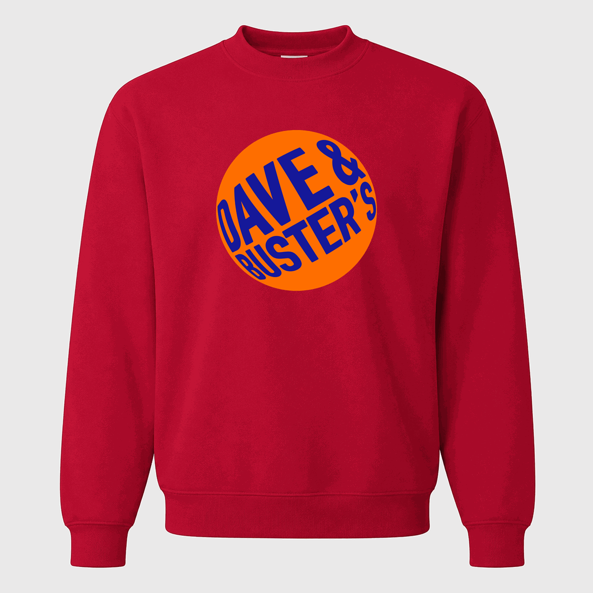 Men's Dave & Buster's Crewneck Sweatshirt - Red