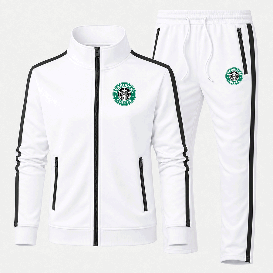 starbucks starbucks icon free tracksuit in White
