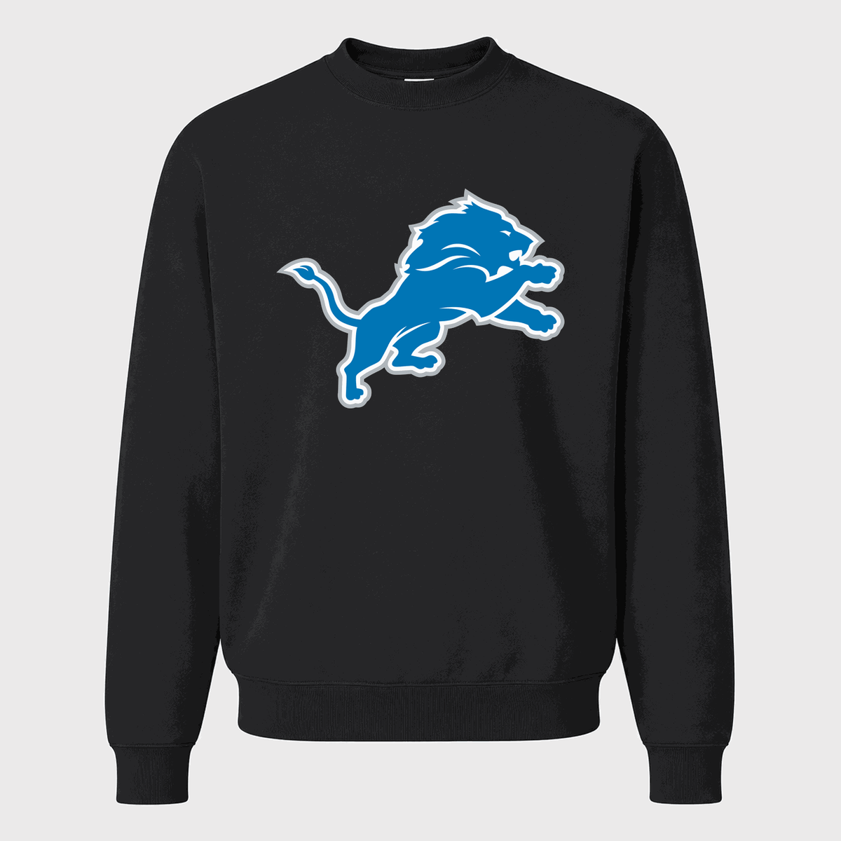 Men's Detroit Lions Crewneck Sweatshirt - Black