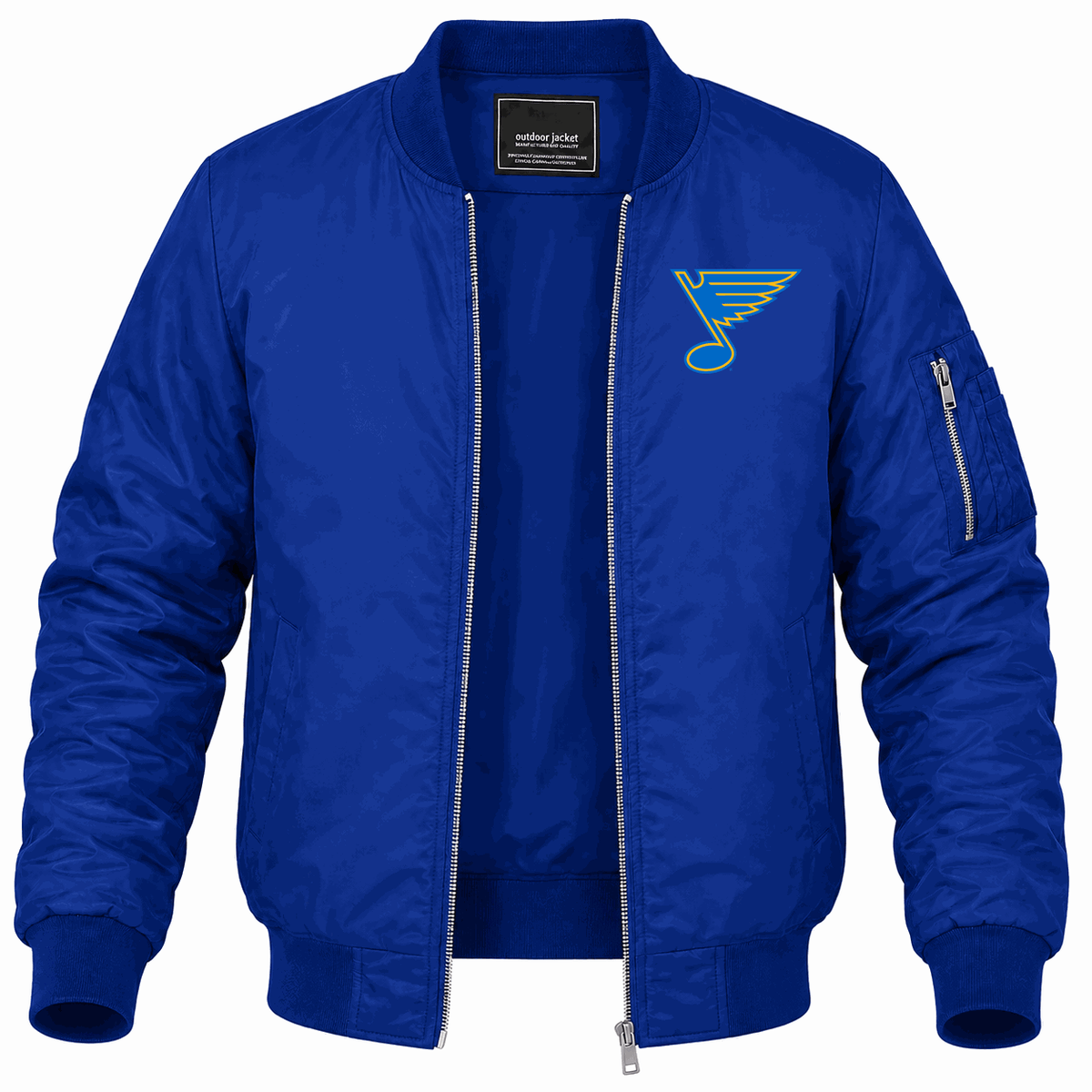 Men's St. Louis Blues Lightweight Bomber Jacket - Blue