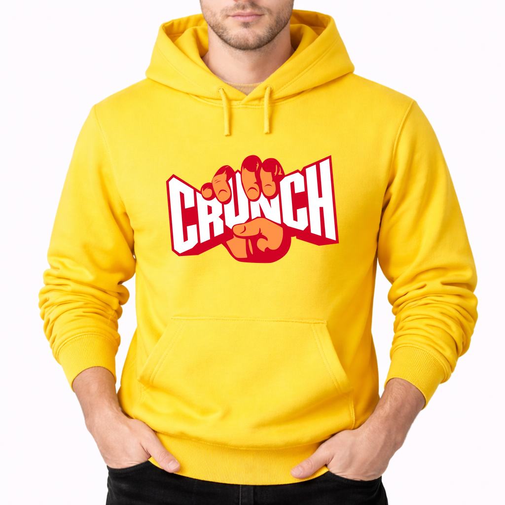 Men's Crunch Fitness Pullover Hoodie - Yellow