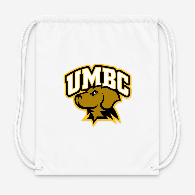 UMBC Retrievers Drawstring Bag - White