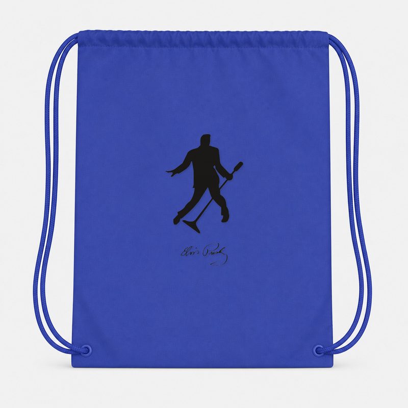 Elvis Presley Drawstring Bag - Blue