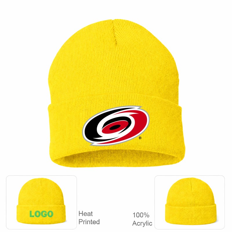 Carolina Hurricanes Yellow Beanie Hat