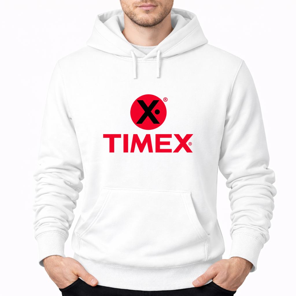 Men's Timex Pullover Hoodie - White