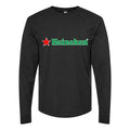 Men's Heineken logo Long sleeves Cotton Blend T-Shirt - Black