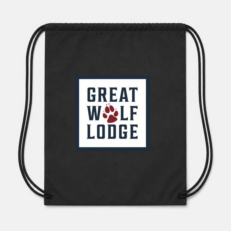 Great Wolf Lodge Drawstring Bag - Black