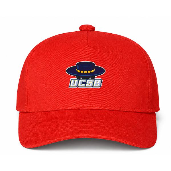 UCSB Gauchos Logo Red Dad Baseball Cap Hat