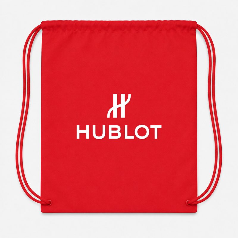 Hublot White Drawstring Bag - Red