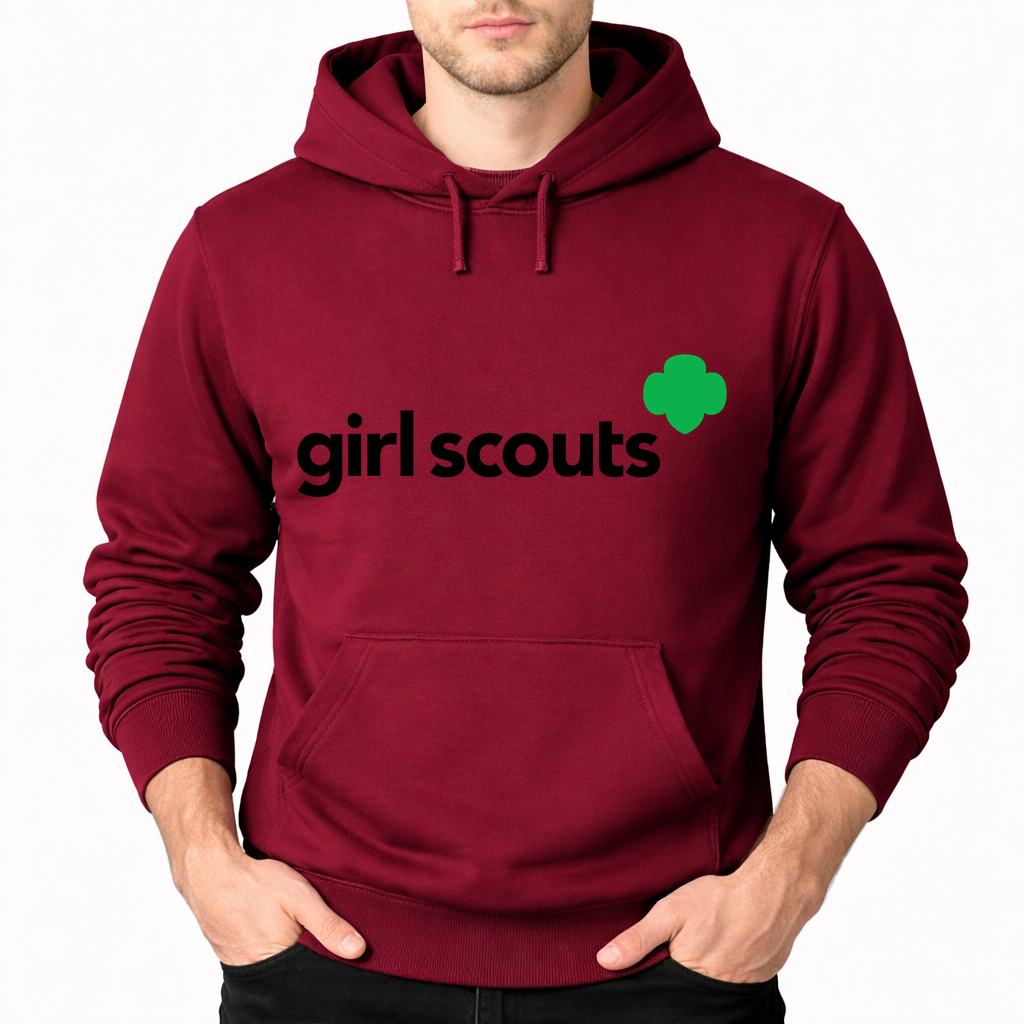 Men's Girl Scouts Pullover Hoodie - Burgundy