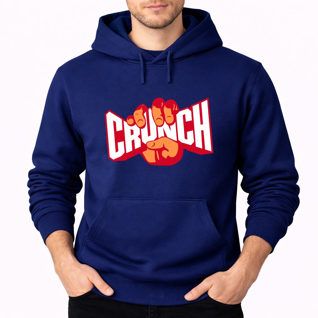 Men's Crunch Fitness Pullover Hoodie - Navy