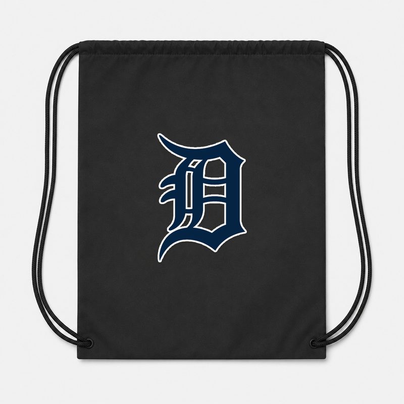 Detroit Tigers Drawstring Bag - Black