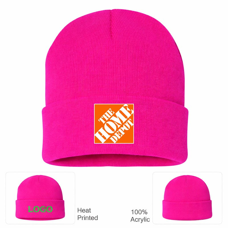 The Home Depot Hot Pink Beanie Hat