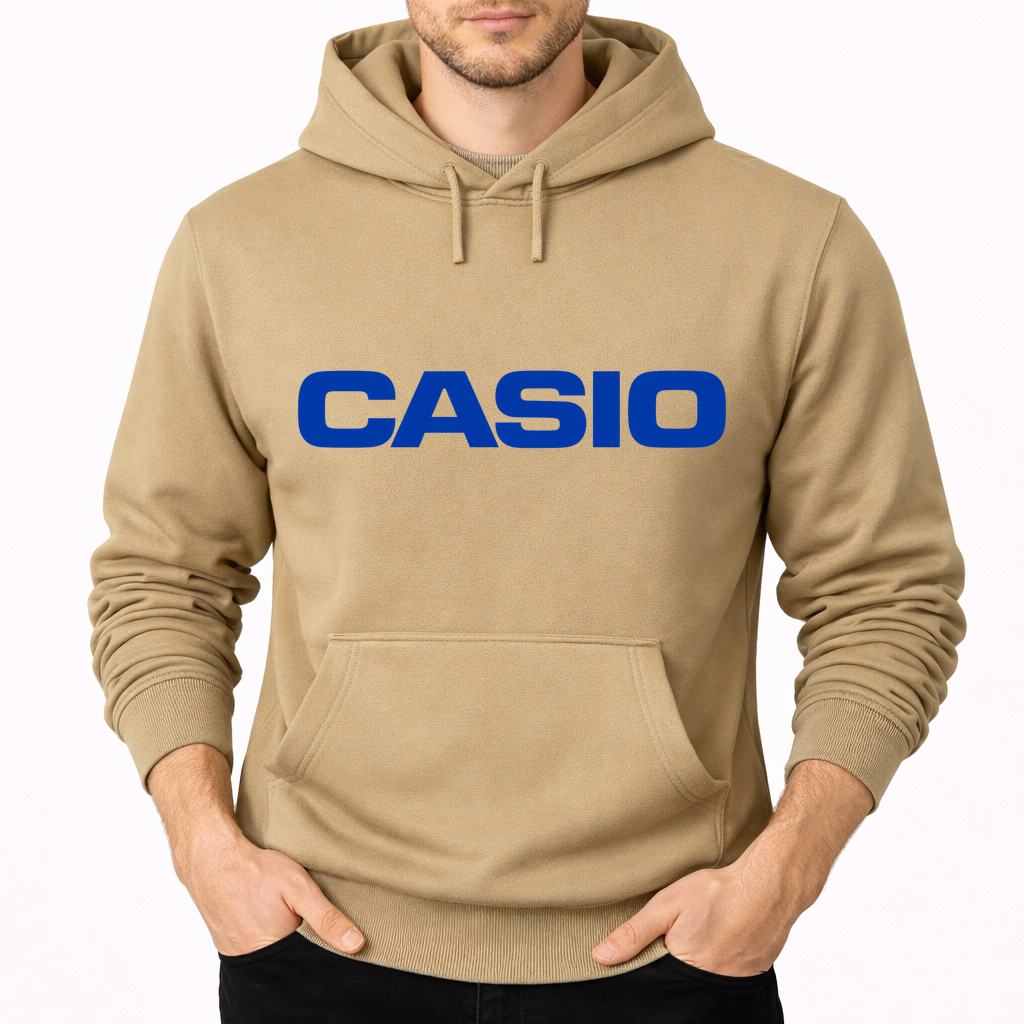 Men's Casio Pullover Hoodie - Tan