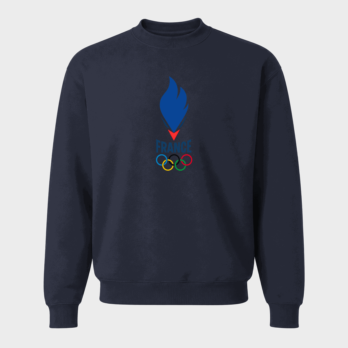 Men's France 2024 Logo Crewneck Sweatshirt - Navy