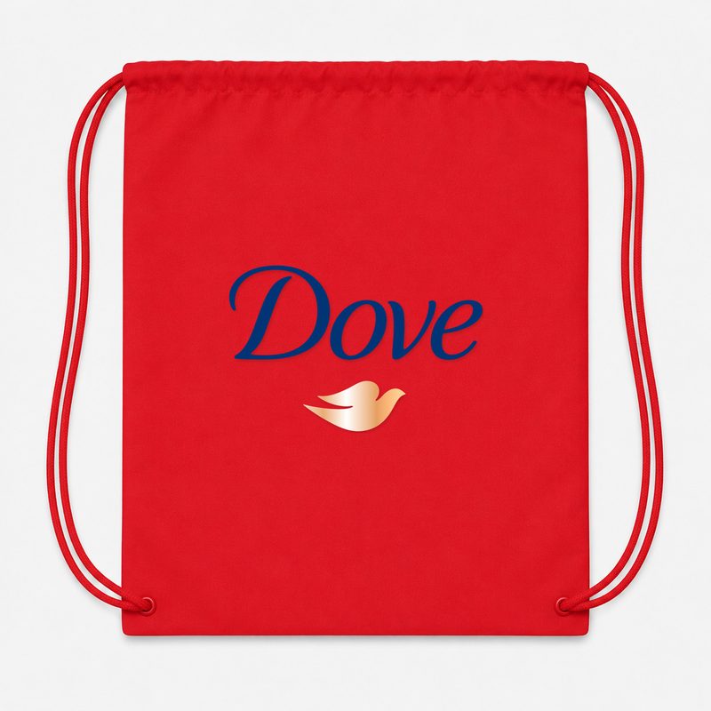 Dove Drawstring Bag - Red