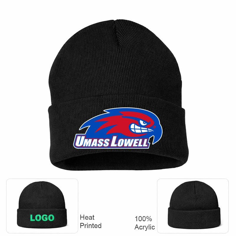 UMass Lowell River Hawks Black Beanie Hat