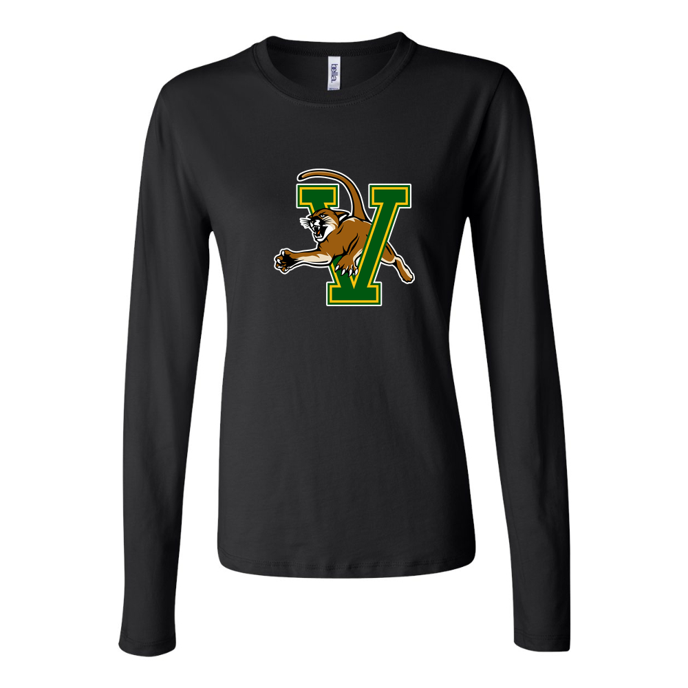 Women's Vermont Catamounts Long Sleeve T-Shirt - Black