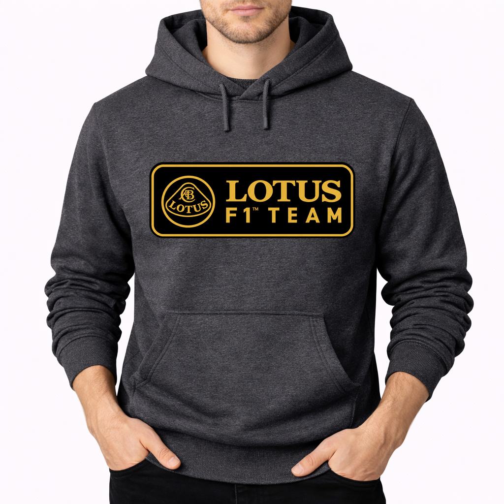 Men's Lotus F1 Team Pullover Hoodie - Charcoal