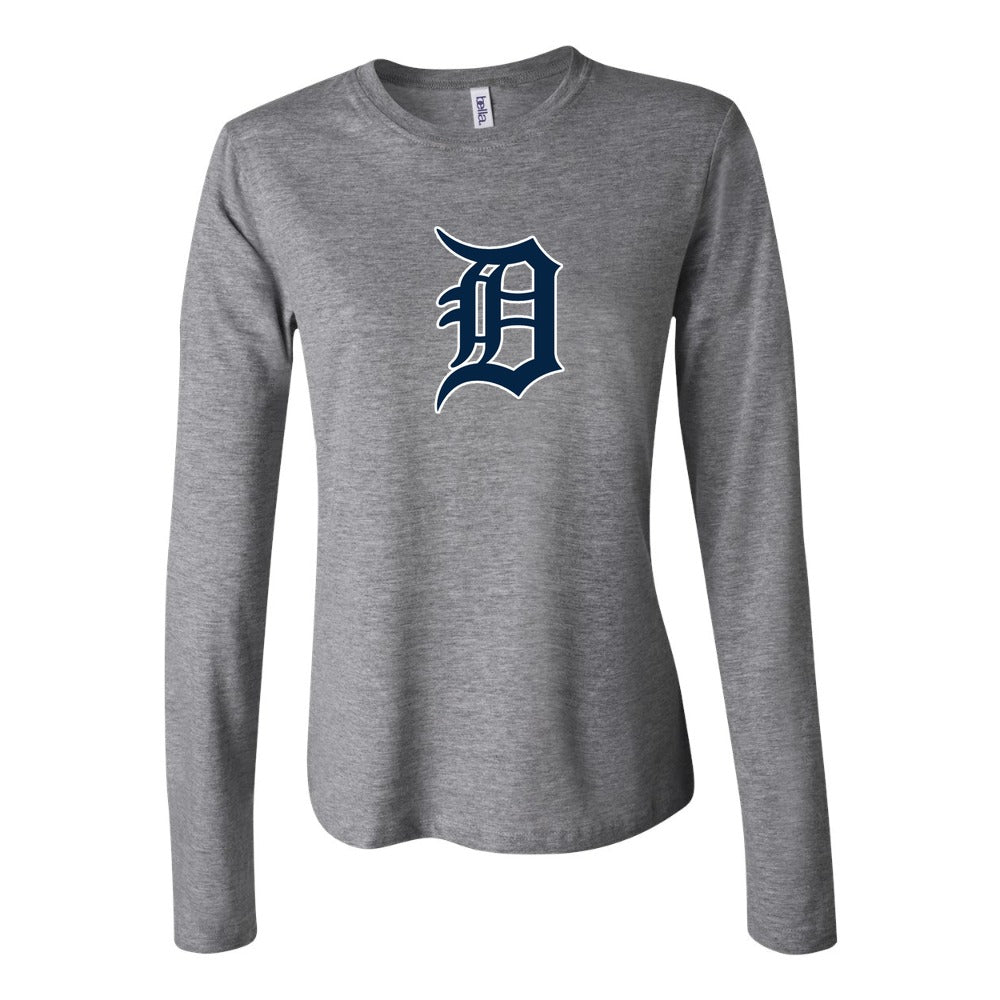 Women's Detroit Tigers Long Sleeve T-Shirt - Gray