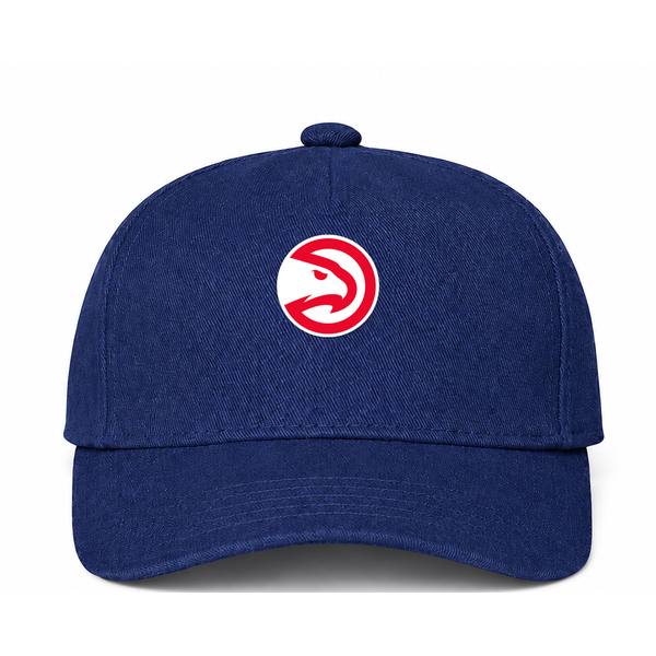 Atlanta Hawks NBA Logo Navy Dad Baseball Cap Hat
