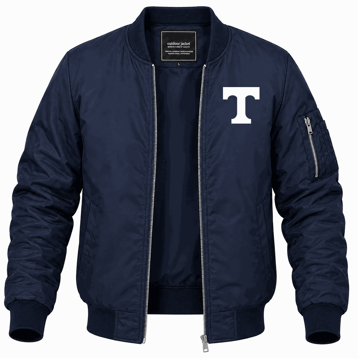 Men's Tennessee Volunteers Logo2 Lightweight Bomber Jacket - Navy