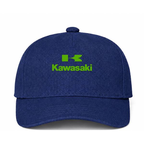 Kawasaki Logo Navy Dad Baseball Cap Hat