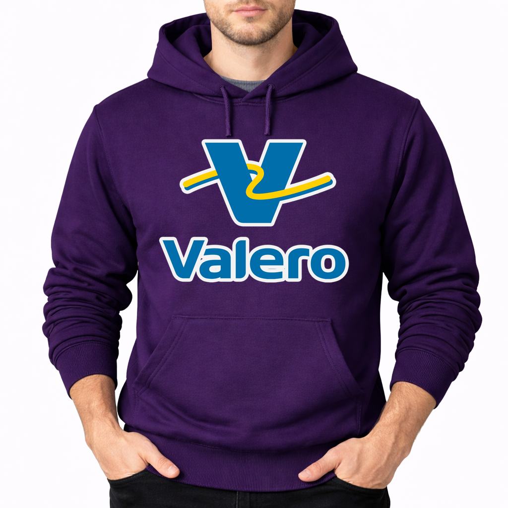 Men's Valero Gas Station Pullover Hoodie - Purple