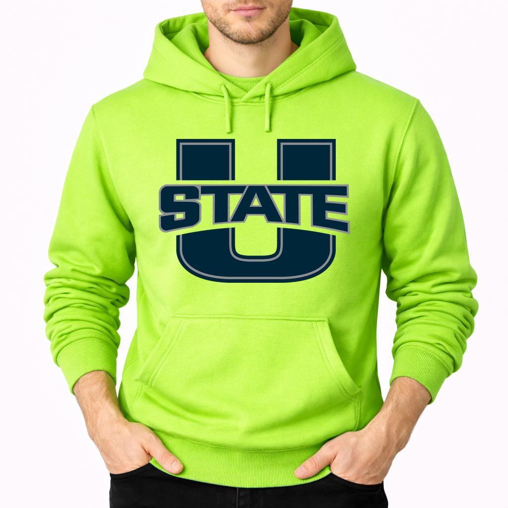 Men's Utah State Aggies Pullover Hoodie - Lime green