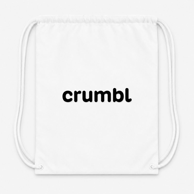 Crumbl Cookies 7 Drawstring Bag - White