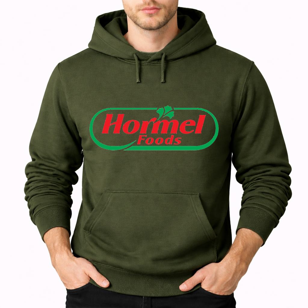 Men's Hormel Food Pullover Hoodie - Army Green
