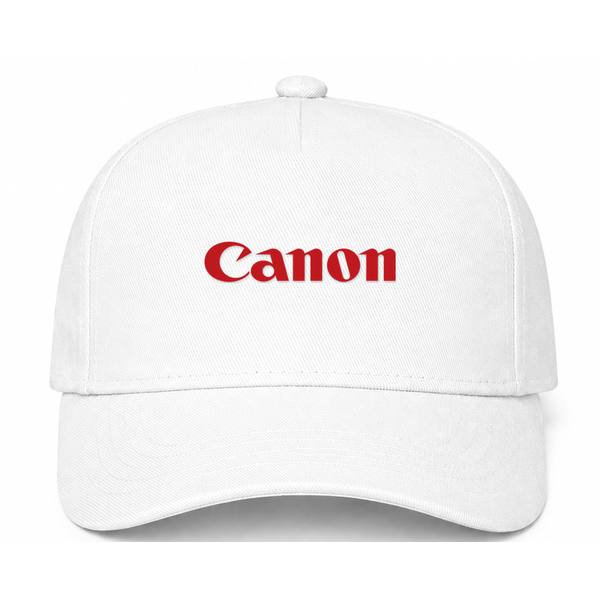 Canon Logo White Dad Baseball Cap Hat