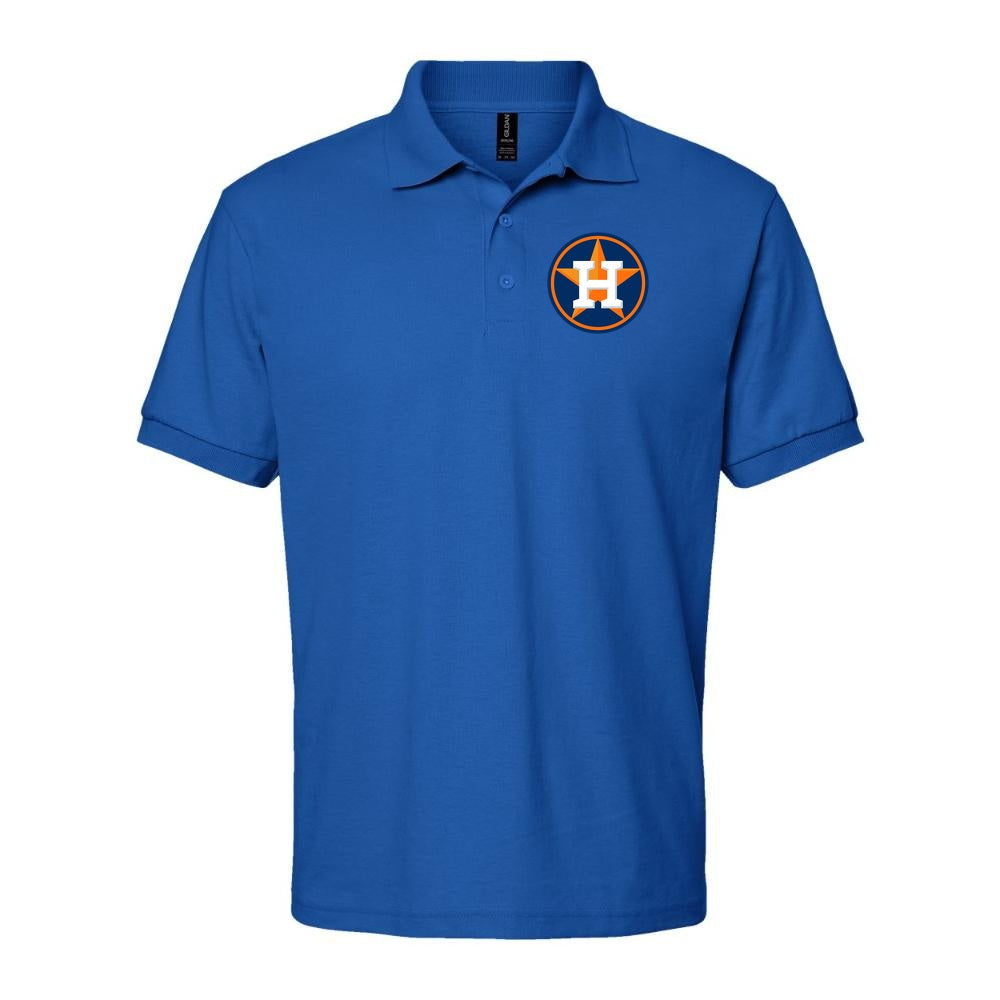 Men's Houston Astros Dry Blend Polo - Blue