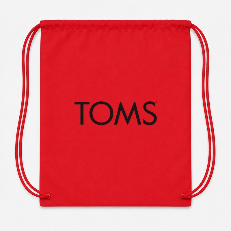 Toms Drawstring Bag - Red