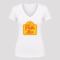 Women's El Pollo Loco V Neck T-Shirt in white