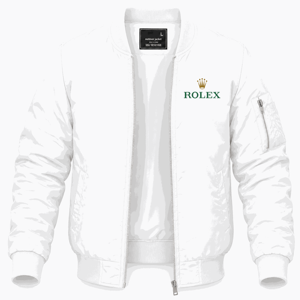 Men's Rolex Lightweight Bomber Jacket - White
